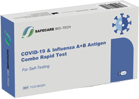 Safecare COVID-19 & Influenza A+B Antigen Combo Rapid Test, Einzelpackung