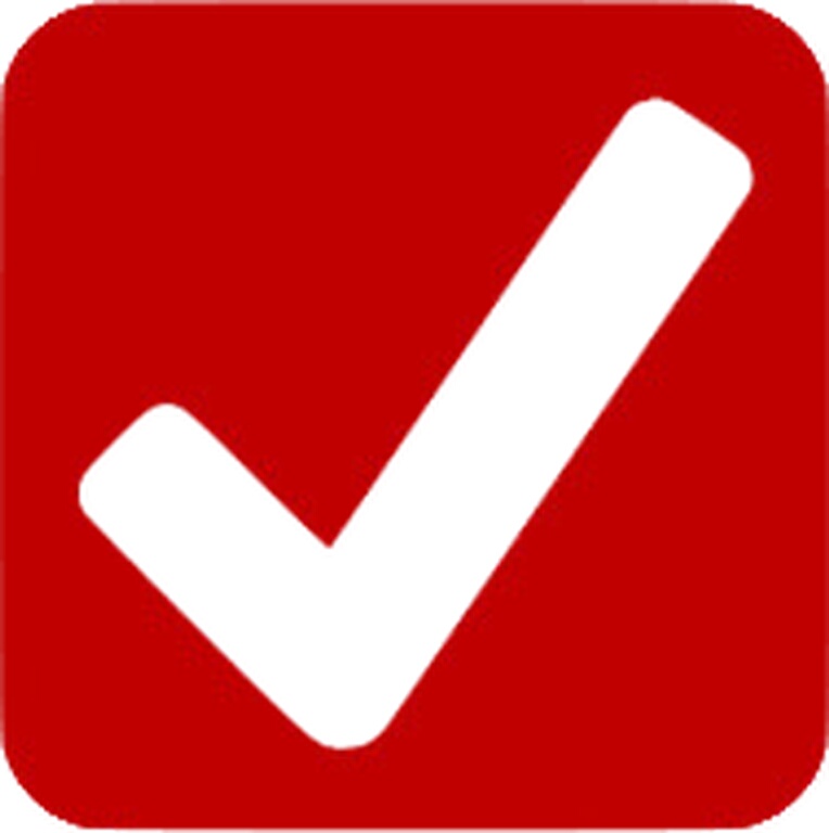 ✓