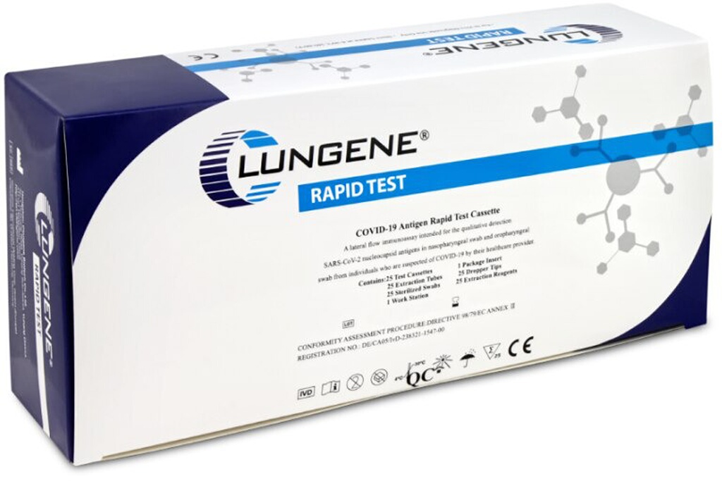 Clungene 2019-nCoV Antigen-Profi-Schnelltest, 3in1 Combo Test, Pckg 25 Stck
