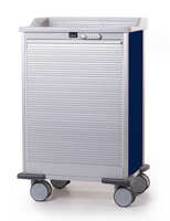 ISO Module Trolley with Tambour Door XCSPW013, navy blue