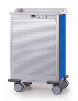ISO Module Trolley with Tambour Door XCSPW013, atol blue