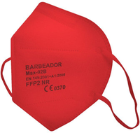 Atemschutzmaske FFP2 NR, Schnabelform, rot, Größe M
