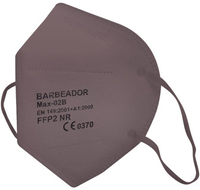 Atemschutzmaske FFP2 NR, Schnabelform, braun, Größe M