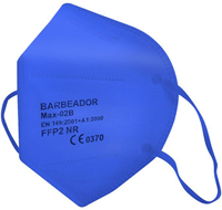 Atemschutzmaske FFP2 NR, Schnabelform, kobaltblau, Größe M