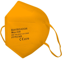 Atemschutzmaske FFP2 NR, Schnabelform, orange, Größe M