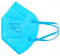 Atemschutzmaske FFP2 NR, Schnabelform, himmelblau, Größe M
