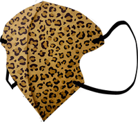 "Leopard (4)", Mund-Nasen-Schutz Typ IIR, gemustert, Größe M