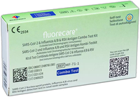 fluorecare® Combo 4 in 1 Laientest (SARS-COV-2, Influenza, RSV), Einzelpackung