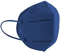 Atemschutzmaske FFP2 NR, Schnabelform, blau, Größe M-L