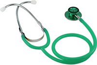 Ratiomed Doppelkopf-Stethoskop, silber, grün