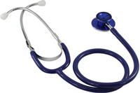 Ratiomed Doppelkopf-Stethoskop, silber, blau