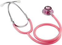 Ratiomed Doppelkopf-Stethoskop, silber, pink