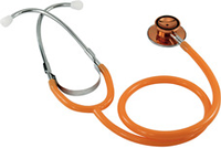 Ratiomed Doppelkopf-Stethoskop, silber, orange