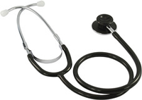 Ratiomed Doppelkopf-Stethoskop, silber, schwarz