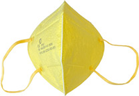 Atemschutzmaske FFP2 NR, Schnabelform, gelb, Größe M