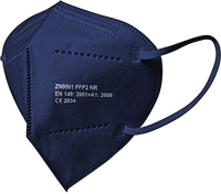Atemschutzmaske FFP2 NR, Schnabelform, dunkelblau, Größe M
