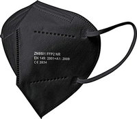 Atemschutzmaske FFP2 NR, Schnabelform, schwarz, Größe M